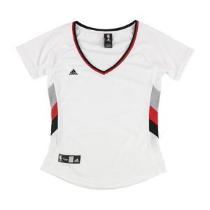 Adidas Womens Blank NBA Jersey, White, M, DM